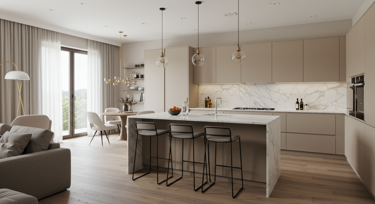 Cucina a Vista: Idee e Soluzioni per un Open Space Perfetto